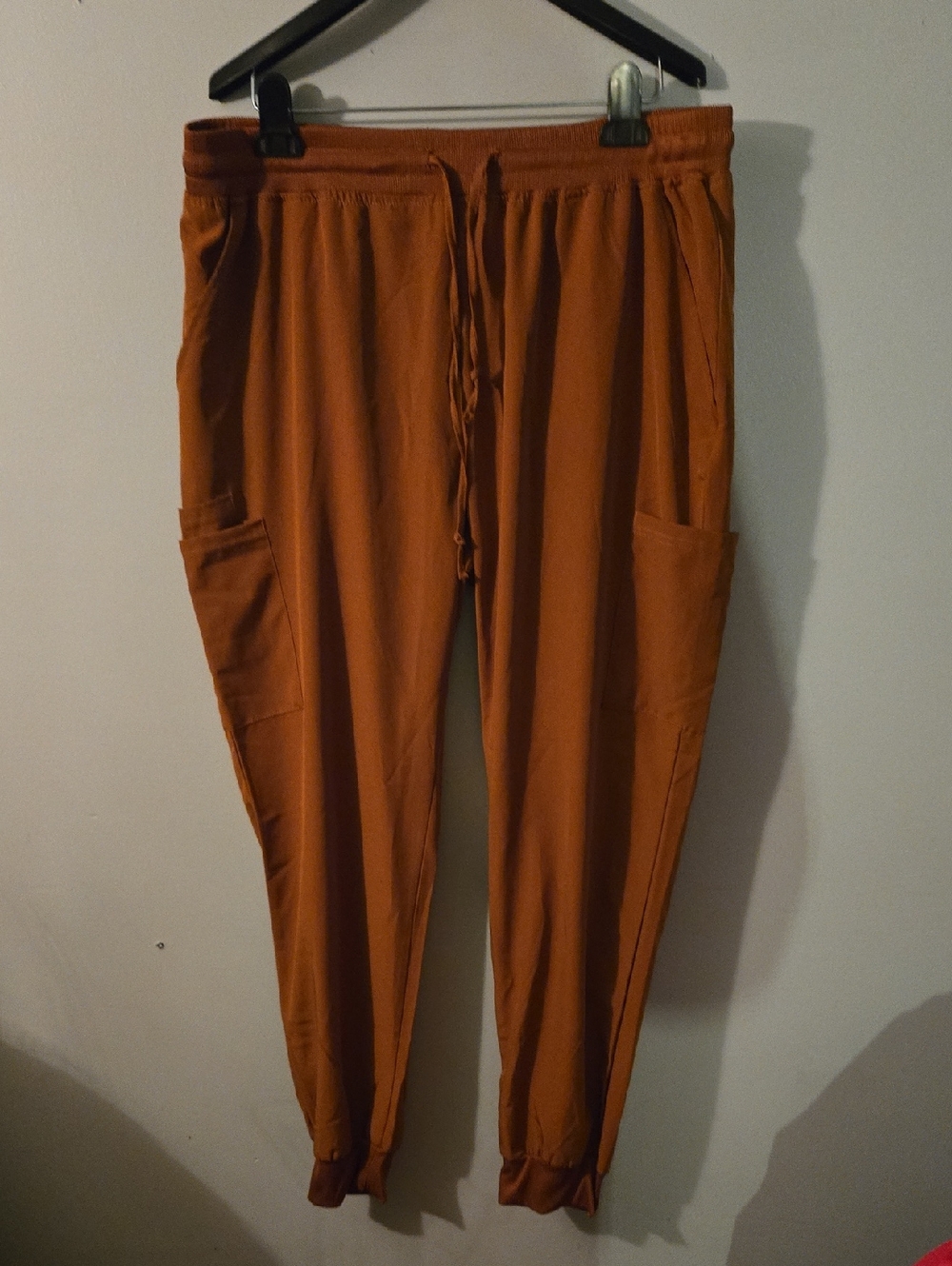 Scrubletics Women's Drawstring Scrub Pants - Rust Orange